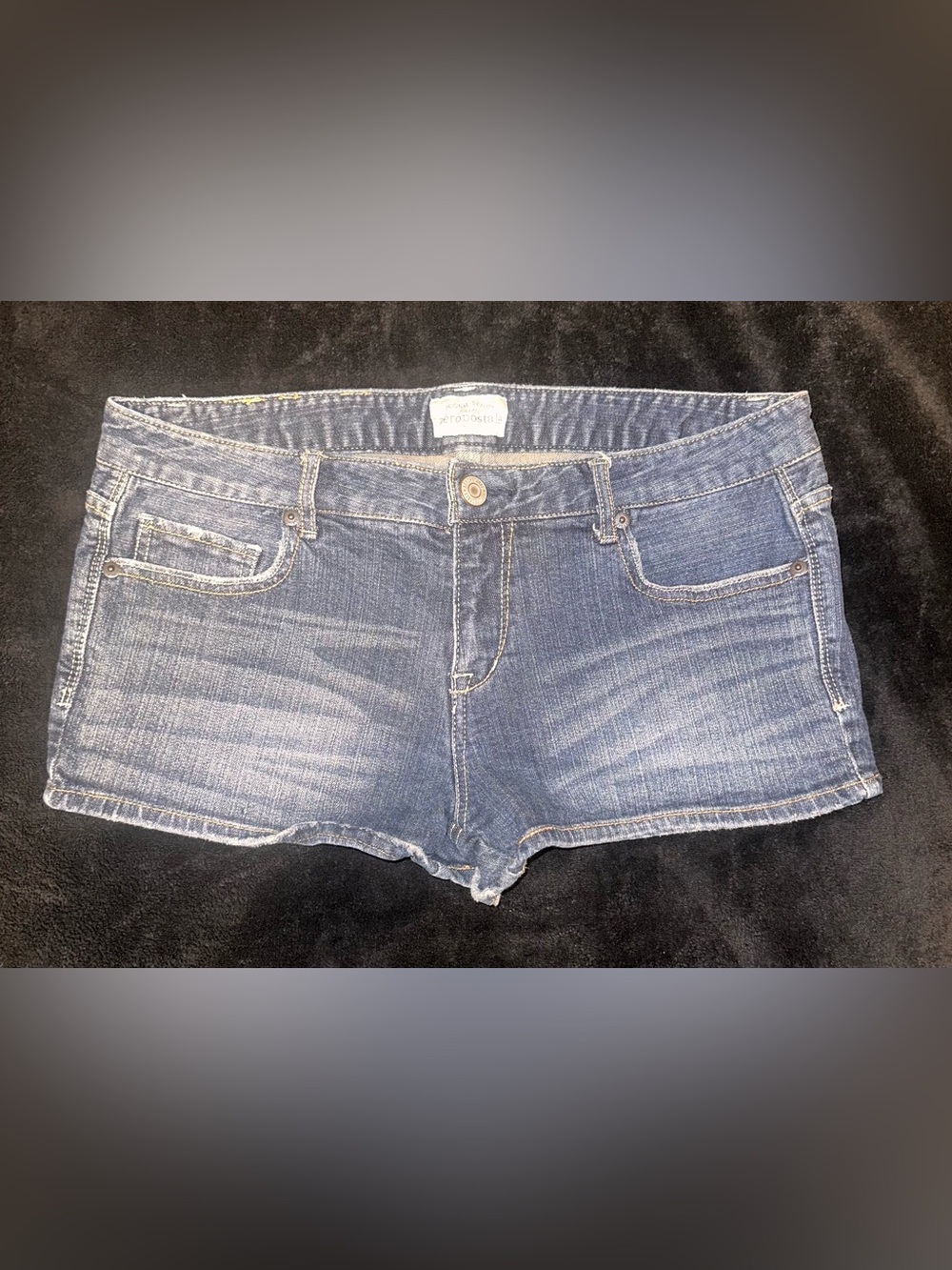 Aeropostale Blue Stretch Denim Shorts | Size Unknown | Measurements Provided